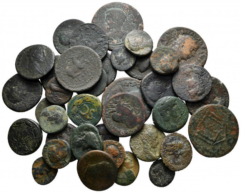 Lot of ca. 40 roman provincial bronze coins / SOLD AS SEEN, NO RETURN! 

nearl...