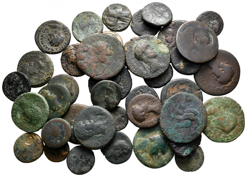 Lot of ca. 40 roman provincial bronze coins / SOLD AS SEEN, NO RETURN! 

nearl...