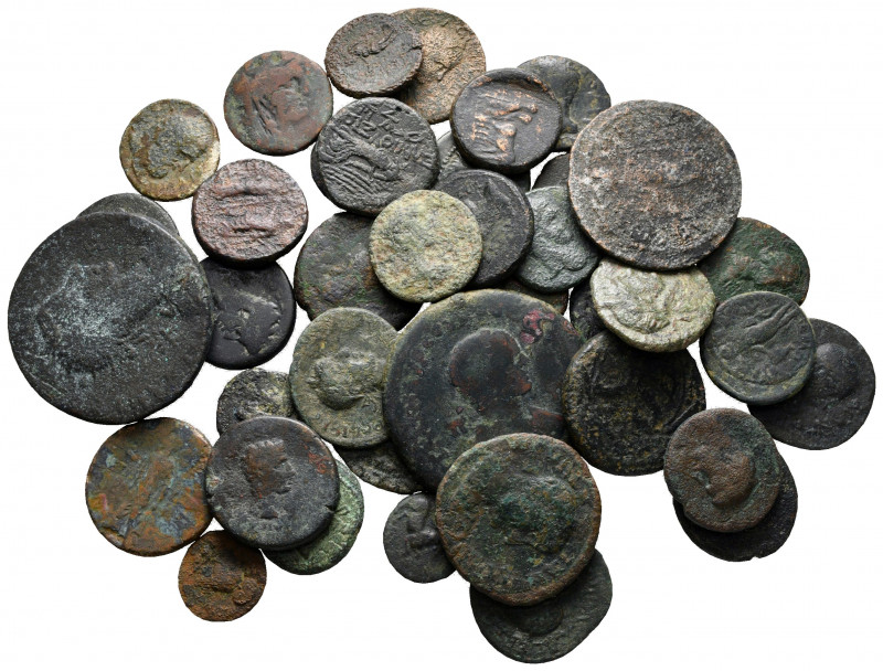 Lot of ca. 40 roman provincial bronze coins / SOLD AS SEEN, NO RETURN! 

nearl...