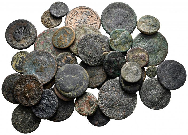 Lot of ca. 40 roman provincial bronze coins / SOLD AS SEEN, NO RETURN! 

nearl...