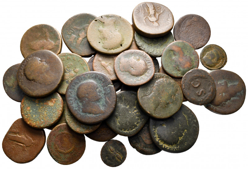 Lot of ca. 35 roman bronze coins / SOLD AS SEEN, NO RETURN! 

fine