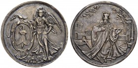 SCHWEIZ. BASEL. Medaillen. Silbermedaille o. J. (um 1635). Auf König David. 6.85 g. Winterstein 76. Schweizer Medaillen 1196. Sehr selten / Very rare....