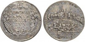 SCHWEIZ. BASEL. Medaillen. Silbermedaille o. J. (um 1640). Auf die Verdienste. 8.45 g. Winterstein 100. Schweizer Medaillen 1139. Sehr selten / Very r...