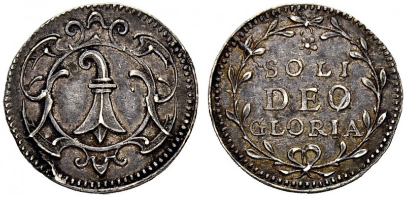 SCHWEIZ. BASEL. Medaillen. Silbermedaille o. J. (um 1640). 1.75 g. Winterstein 1...