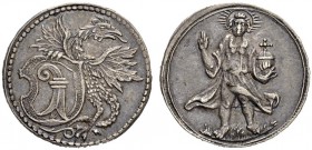 SCHWEIZ. BASEL. Medaillen. Silbermedaille o. J. (um 1640). 2.29 g. Winterstein 111a. Schweizer Medaillen -. Sehr selten / Very rare. Sehr schön-vorzüg...