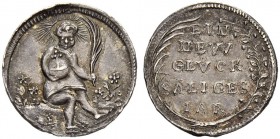 SCHWEIZ. BASEL. Medaillen. Silbermedaille o. J. (um 1650). Neujahrs-Glück-Medaille. 2.61 g. Winterstein 154b. Schweizer Medaillen 1191. Selten / Rare....