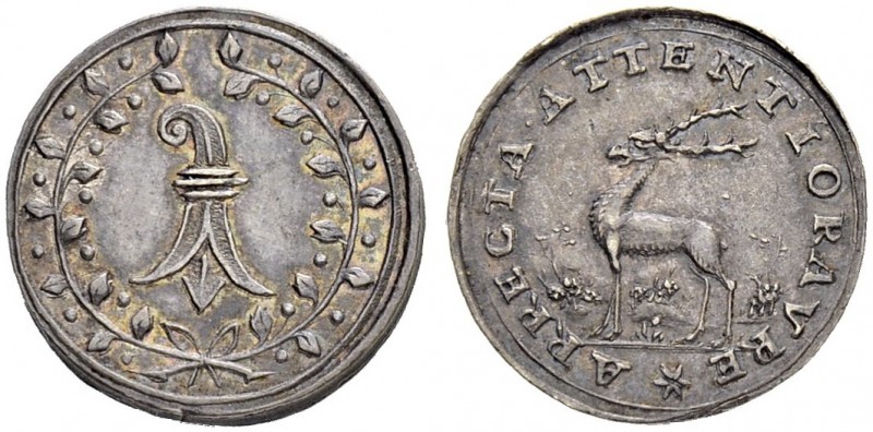 SCHWEIZ. BASEL. Medaillen. Silbermedaille o. J. (um 1685). 2.15 g. Winterstein 2...