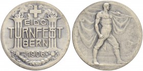 SCHWEIZ. BERN. Medaillen. Silbermedaille 1906. Bern. Eidgenössisches Turnfest. 17.38 g. Schildknecht BE031a. FDC / Uncirculated.