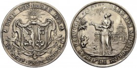 SCHWEIZ. GENF/GENÈVE. Medaillen. Schulprämie in Silber o. J. (um 1780). 30.96 g. Meier 226. Selten / Rare. Gutes vorzüglich / Good extremely fine.
