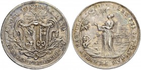 SCHWEIZ. GENF/GENÈVE. Medaillen. Schulprämie in Silber o. J. (um 1780). 29.71 g. Meier 226. Henkelspur. Kleiner Randfehler / Mount mark. Minor rim nic...