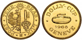SCHWEIZ. GENF/GENÈVE. Medaillen. Goldmedaille 1968. Dolly-Cup. 6.58 g. Sehr selten / Very rare. FDC / Uncirculated.