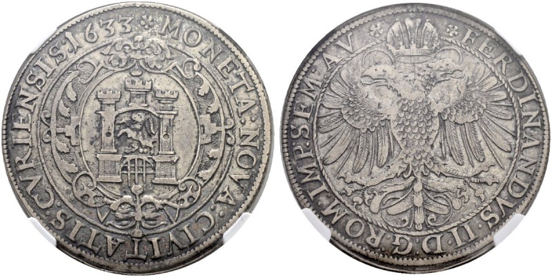SCHWEIZ. GRAUBÜNDEN. Chur, Stadt. Taler 1633. Trachsel 527. D.T. 1520a. HMZ 2-48...