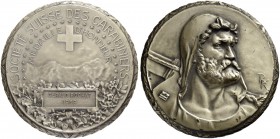 SCHWEIZ. SCHÜTZENTALER, SCHÜTZENMEDAILLEN & SCHÜTZENVARIA. Schützenmedaillen Gesamtschweiz / Diverse Medaillen. Silbermedaille 1969 (Thun). Eidgenössi...
