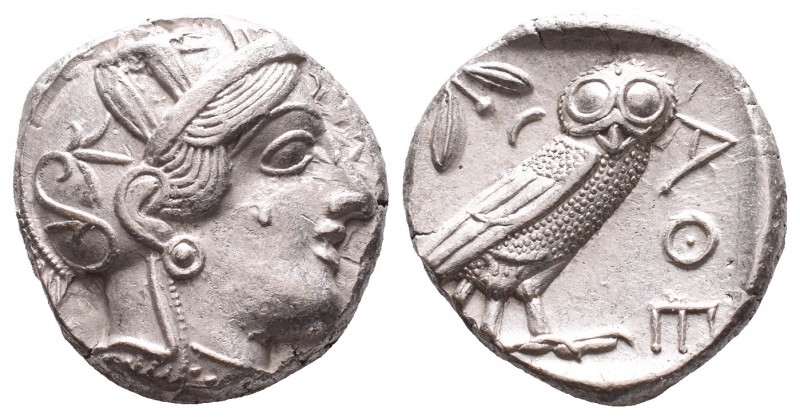 ATTICA. Athens. Circa 454-404 BC.AR Tetradrachm

Obverse : Helmeted head of At...