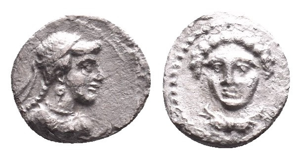 Greek Obol, Ca. 350-300 BC. AR
CILICIA. Tarsos. Time of Pharnabazos and Datames...