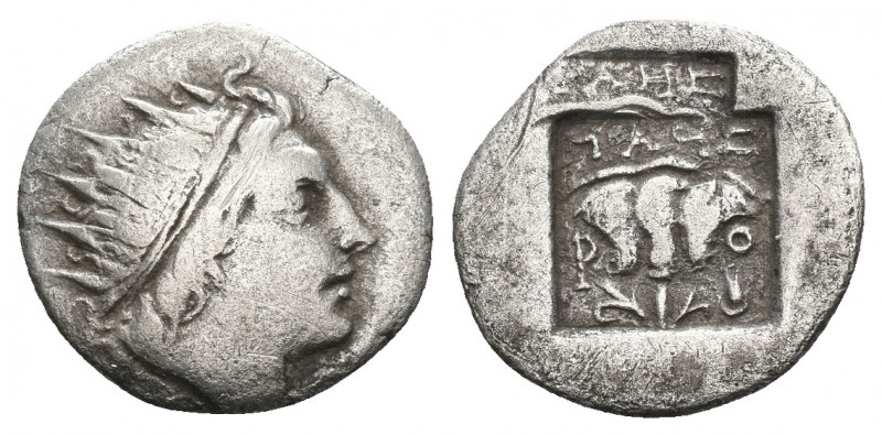 Rhodos, Caria. AR Drachm, c. 88-84 BC. 

Condition: Very Fine




Weight:...