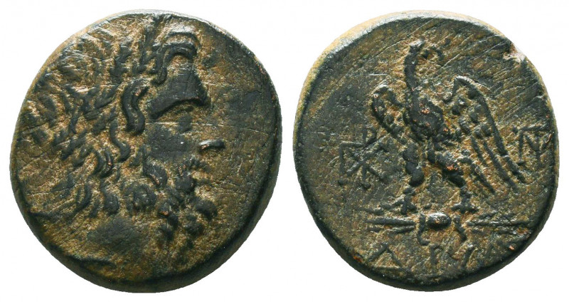 BITHYNIA. Dia. Ae (Circa 85-65 BC).
Obv: Laureate head of Zeus right.
Rev: ΔΙΑ...