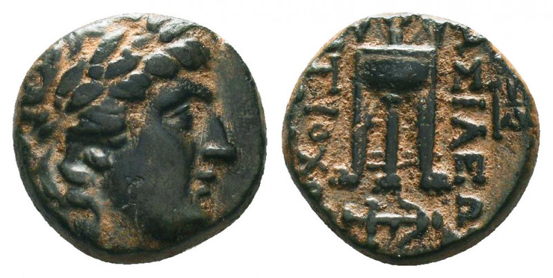 Seleukid Kings of Syria, Antiochos II Theos Æ15. Sardes, circa 261-246 BC. Laure...