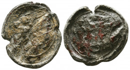 Byzantine Lead Seals, 7th - 13th Centuries

Condition: Very Fine




Weight: 31.7 gr
Diameter: 35 mm