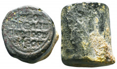 A Unique Byzantine Coin Die of Leo VI the Wise.
Leo VI the Wise AD 886-912. Iron Die for an Æ Nummus Reverse.
Extremely RARE and very important disc...
