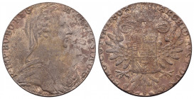 AUSTRIA, Holy Roman Empire. Maria Theresia. Empress, 1740. AR Thaler (40mm, 27.79 g, 12h). Wien mint. Dated 1775. R · IMP · BO · REG M · THERESA · D ·...