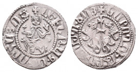 ARMENIA, Cilician Armenia, Ar Silver. 13th - 14th Century
Armenia. Levon I (1187-1219). AR Tram
Obv. King seated on lion throne.
Rev. Heraldic lion...