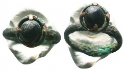 Ancient Roman Bronze Ring with a red stone inlaid on bezel, circa 1st - 3rd AD.


Condition: Very Fine




Weight: 3.5 gr
Diameter: 27 mm
