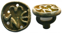 Byzantine Bread Stamp, circa 11th - 15th C. AD.

Provenance: Property of Dara Collections

Condition: Very Fine

Weight: 40.8 gr
Diameter: 27 m...