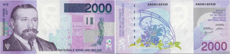 Country : BELGIUM 
Face Value : 2000 Francs  
Date : (1994-2001) 
Period/Provinc...