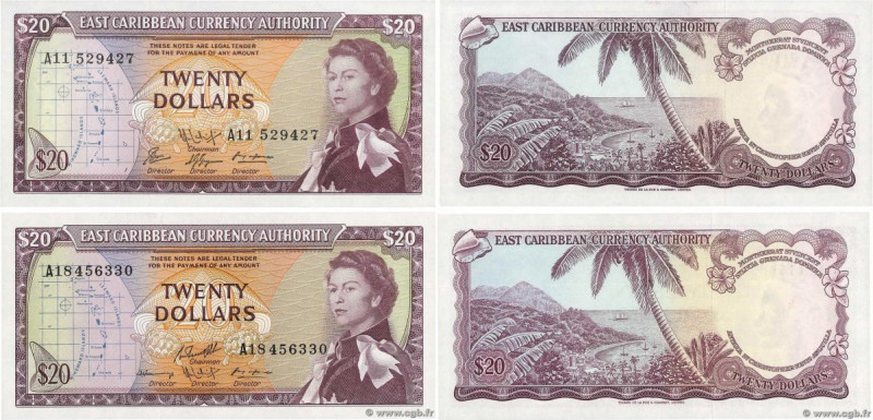 Country : CARIBBEAN  
Face Value : 20 Dollars Lot 
Date : (1965) 
Period/Provinc...