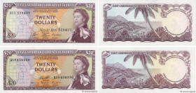 Country : CARIBBEAN  
Face Value : 20 Dollars Lot 
Date : (1965) 
Period/Province/Bank : East Caribbean Currency Authority 
Catalogue reference : P.15...