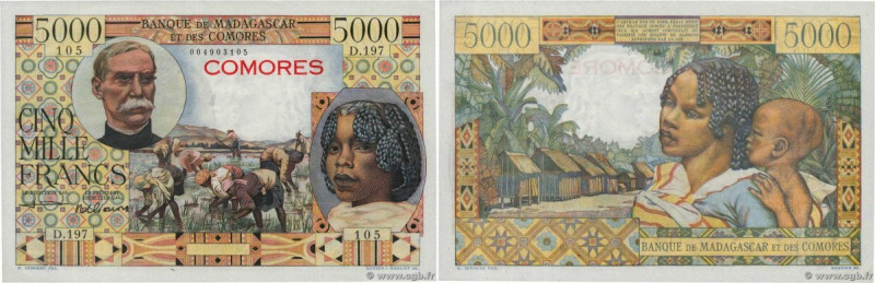 Country : COMOROS 
Face Value : 5000 Francs  
Date : (1963) 
Period/Province/Ban...