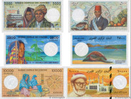 Country : COMOROS 
Face Value : 5000, 2500 et 10000 Francs Lot 
Date : (1984-1997) 
Period/Province/Bank : Banque Centrale des Comores 
Catalogue refe...