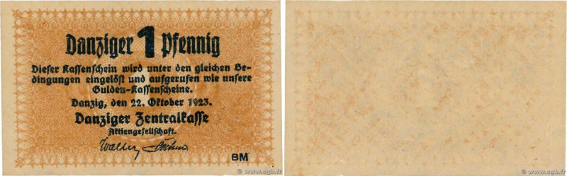 Country : DANZIG 
Face Value : 1 Pfennig  
Date : 22 octobre 1923 
Period/Provin...
