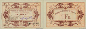 Country : DJIBOUTI 
Face Value : 1 Franc  
Date : 30 novembre 1919 
Period/Province/Bank : Chambre de Commerce de Djibouti 
Catalogue reference : P.24...