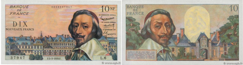 Country : FRANCE 
Face Value : 10 Nouveaux Francs RICHELIEU  
Date : 02 juillet ...