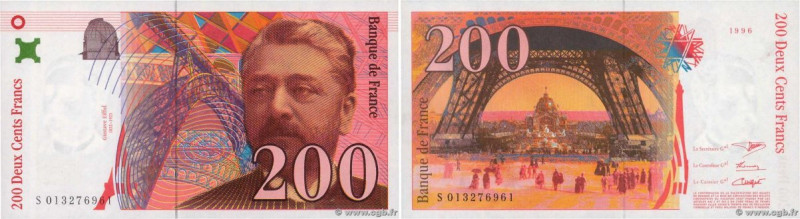 Country : FRANCE 
Face Value : 200 Francs EIFFEL Sans STRAP Fauté 
Date : 1996 
...