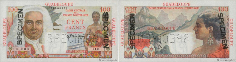 Country : GUADELOUPE 
Face Value : 100 Francs La Bourdonnais Spécimen 
Date : (1...