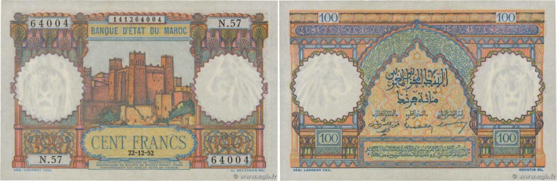 Country : MOROCCO 
Face Value : 100 Francs  
Date : 22 décembre 1952 
Period/Pro...