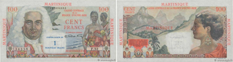 Country : MARTINIQUE 
Face Value : 1 NF sur 100 Francs La Bourdonnais  
Date : (...