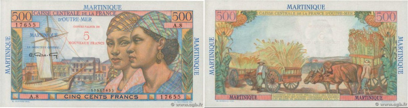 Country : MARTINIQUE 
Face Value : 5 NF sur 500 Francs Pointe à pitre  
Date : (...