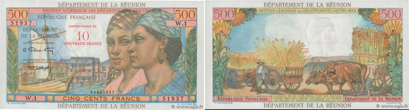 Country : REUNION ISLAND 
Face Value : 10 NF sur 500 Francs Pointe à Pitre  
Dat...