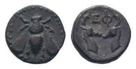 IONIA.Ephesos.Circa 390-325 BC.AR Diobol. Bee / EΦ, confronted heads of stags.SNG Copenhagen 242-243; SNG Kayhan I 194-207.Good very fine.

Weight : 1...