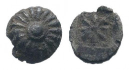 IONIA.Erythrae.Circa 480-450 BC.AR obol. Rosette or star with 24 petals or rays / Flower with eight petals within incuse square.Klein 387.Very fine.

...