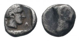 CARIA. Kasolaba. Circa 410-390 BC.AR Obol.Youthful male head to right / Head of a ram to right. SNG Kayhan 997; SNG Keckman I, 867.Fine. 


Weight : 0...