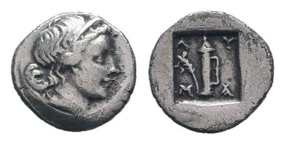 LYCIA.Lycian League. Masikytes 48-27 BC.Draped bust of Artemis left, bow and qui...