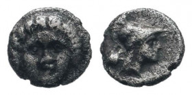 PISIDIA.Selge.Circa 350-300 BC.AR obol. head of Gorgoneion/head of Athena.SNG BN 1930; SNG PFPS 336.Very fine.

Weight : 0.8 gr

Diameter : 9 mm