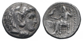 KINGS of MACEDON. Antigonos I.315-311 BC.Babylon mint.AR Tetradrachm.Head of Herakles right, wearing lion's skin / AΛEΞANΔPOY BAΣIΛEΩΣ, Zeus enthroned...