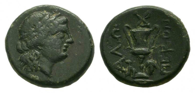 THRACE. Alopekonnesos.Circa 3rd-2nd Centuries BC.AE Bronze.Wreathed head of fema...