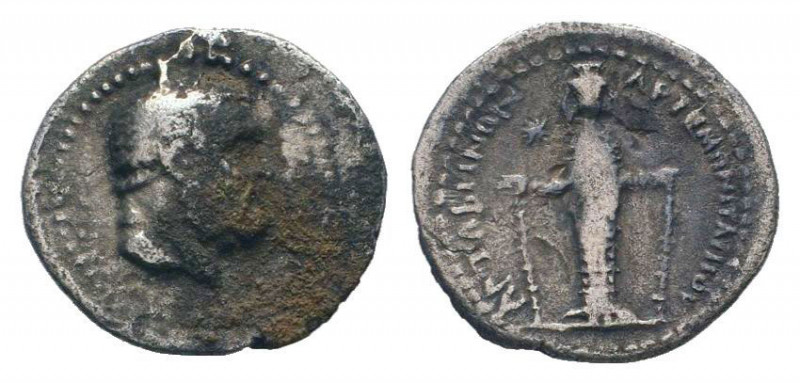 CARIA.Tabai. Circa 1st Century BC.AR Drachm . Head of Herakles to right / TABHNΩ...